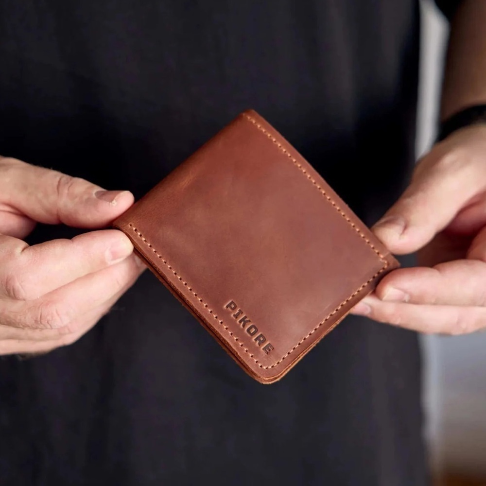 Piko 1988 Tan Leather Key & Card Holder - Picture 2 of 10
